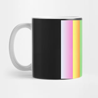 3D Stripes in Rainbow-like pattern Mug